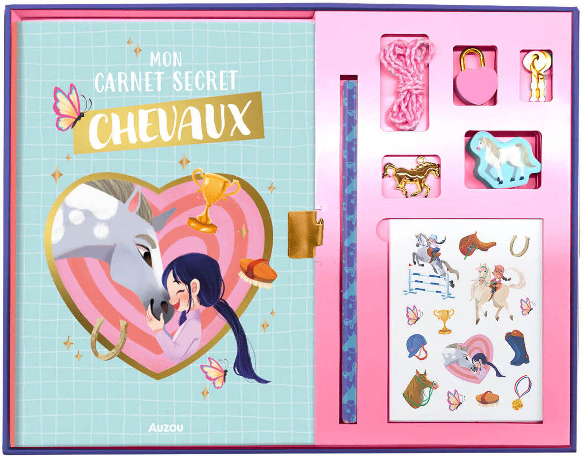 Mon Coffret Carnet Secret Chevaux - Auzou