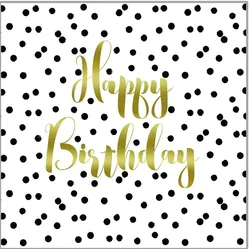Servietten BIRTHDAY CONFETTI (LB 25x25 cm) - LB 25x25 cm