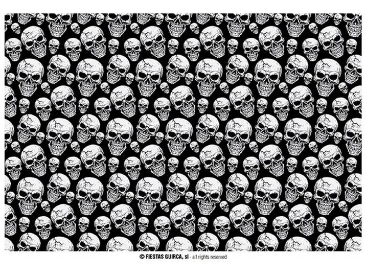 Fiestas Guirca - Tafelkleed Skulls (137 x 277 cm) - Halloween - Halloween Decoratie - Halloween Versiering