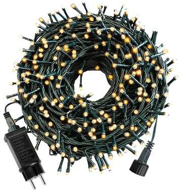 Fusion Finds 50M 100M 24V LED Christmas Lights Fairy Garland String Light Waterproof Outdoor Garden Home Holiday New Year Party Decor 100M 1000LEDs White EU Plug