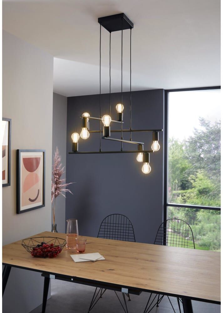 Eglo Suspension noir Noir 65x110x65cm