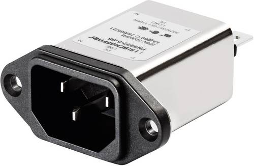 Schaffner FN 9222-3-06 FN 9222-3-06 Netzfilter mit Kaltgerätebuchse 250 V/AC 3A 2.5 mH (B x H) 48mm x 22.5mm 1St.