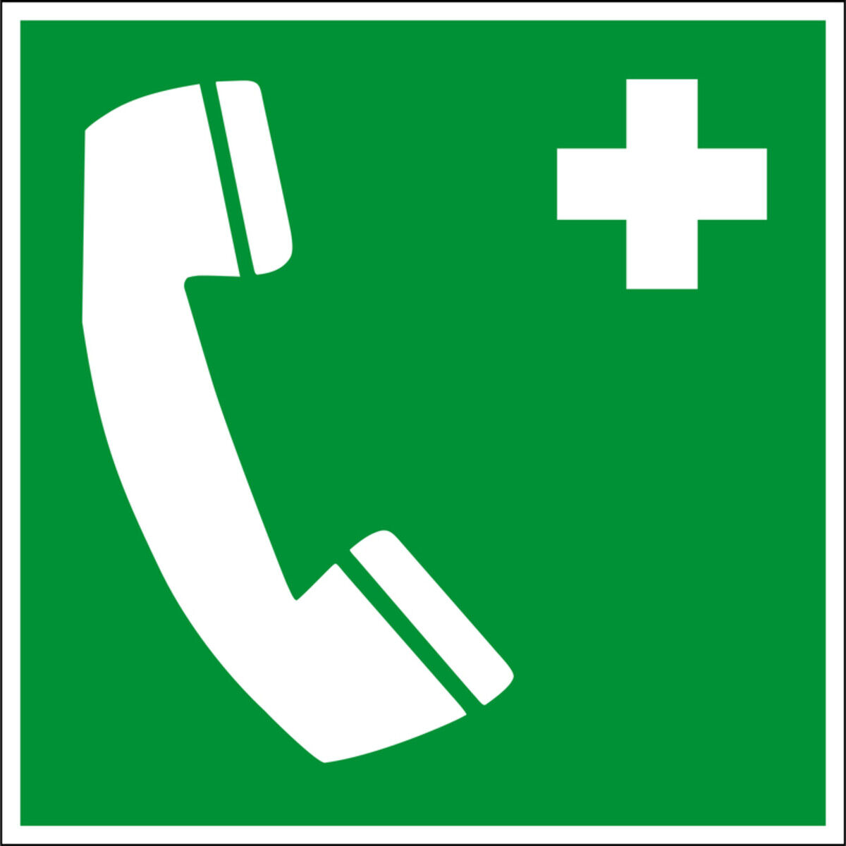 Eichner Rettungsschild Notruftelefon Alu (9225-14055-020)