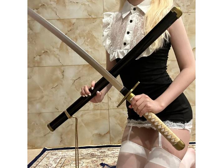 Épée Katana en bois Ulquiorra 39.3 pouces, sabre de samouraï Original Ninja japonais Katana Sabre, accessoires de Cosplay, jouet accessoire
