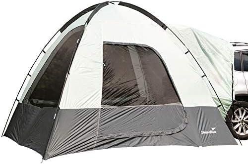 Heckzelt Pitea SUV Protect | 4 Personen, freistehend, eingenähter Zeltboden, 2,2 m Stehhöhe, große Fenster, wasserfest, 3000 mm Wassersäule, Moskitonetze, 3 x 3 m, für Auto, CUV, Bus, Minivan
