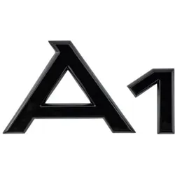 Audi Modellbezeichnung in Schwarz Heck A1 82A071803