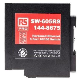 RS PRO 5-Port Hardened Ethernet Switch (5 Ports) (1448675)