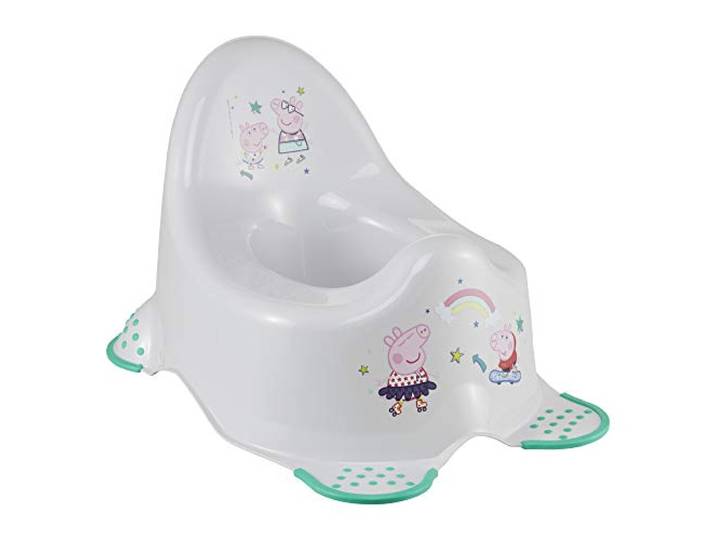 keeeper Plaspotje, Peppa Pig, vanaf ca. 1,5 tot ca. 3 jaar, met antislip, Adam, grijs