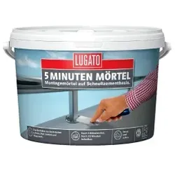 Lugato 5 Minuten Mörtel 10kg Montagemörtel u. Schnellzement