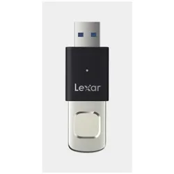 Lexar Fingerprint F35 Pro (128 GB, USB-A), USB Stick, Schwarz, Silber