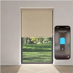 Eve, Rollo, Elektro-Rollo Smartes elektrisches Innen-Rollo - Motionblinds (Matter) Sand (210 x 190 cm)