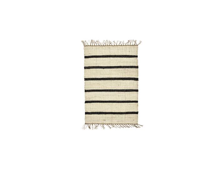 Tapis 90 x 60 cm Jute Noir et Naturel HDSima