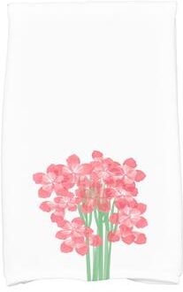 E by Design 18 x 30 Inch Florpalida Floral Print Hand Towel