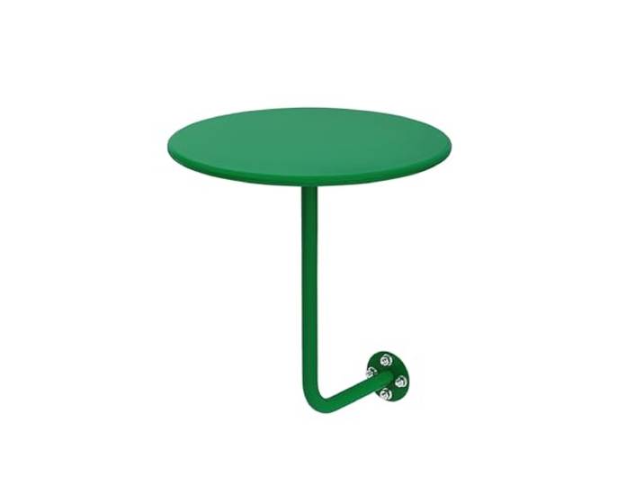 ZHANGJF An der Wand montierter runder Bartisch, platzsparender Beistelltisch aus Metall. Leichtes, Robustes Metall, pflegeleicht, moderner Stil(Dark Green)