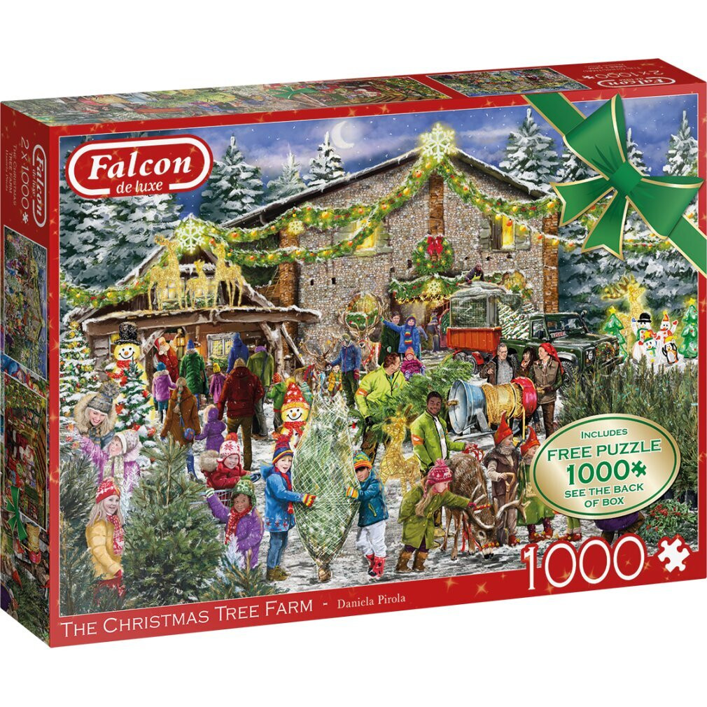 Plenty Gifts Spellen Puzzel XMS Falcon Tree Farm 2x1000 stukjes