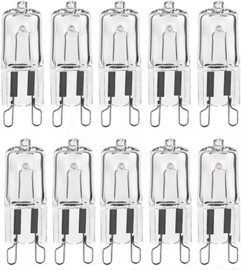 Inspire Picks 10 Pack G9 Halogen Light Bulbs 25W 40W 60W 220V High Temperature Resistant Replacement Lamps 60w