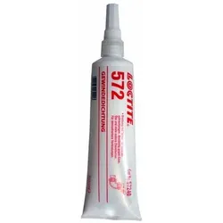 572 Gewindedichtung mittelfest weiß hochviskos, 250ml Flasche - weiß