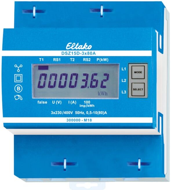 Eltako Drehstromzähler MID, geeicht DSZ15D-3x80A MID (28380015)
