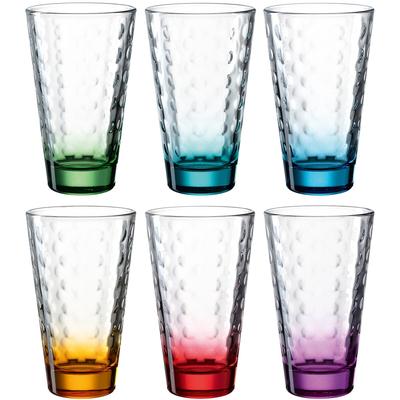 Leonardo Trinkglas OPTIC 6 Stück sortiert 300 ml violett