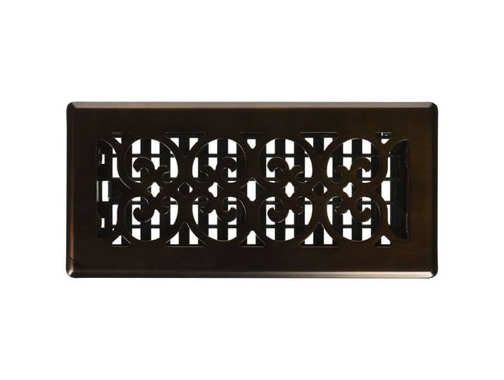 Decor Grates Decor grilles 4 par molette 25 4 cm Sol Registre marron - SPH410-RB