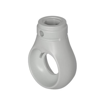 BAUHELD Markisenöse Rund 10 mm Ral 7035 für Kugelhaken