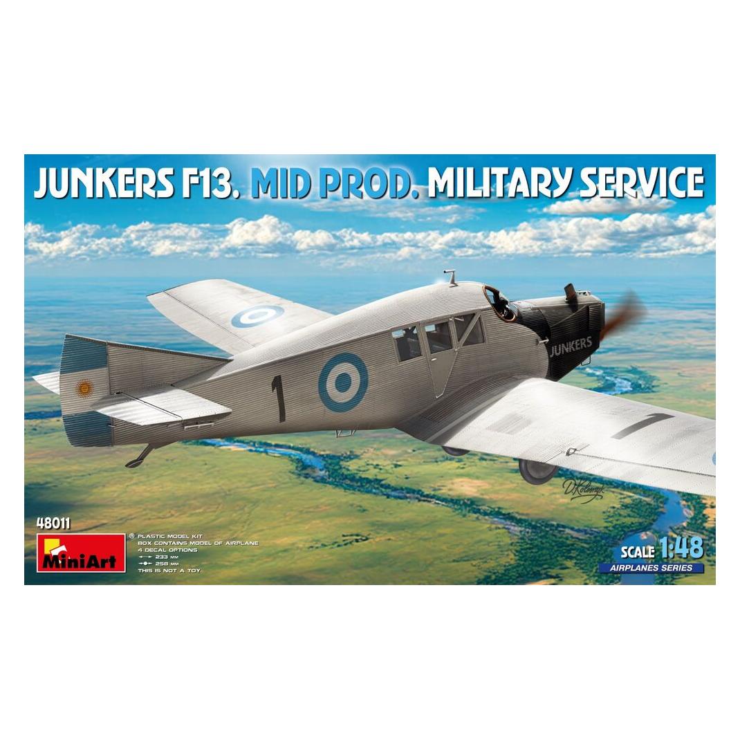 Mini art Junkers F13. Mid Prod. Military Service (48011)