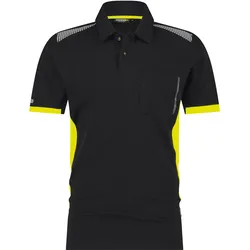 Dassy Poloshirt Veracruz - schwarz/neongelb - 4XL