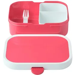 Mepal Brotdosen mit Einsatz & Gabel Campus, Lunchbox, Türkis, Pink