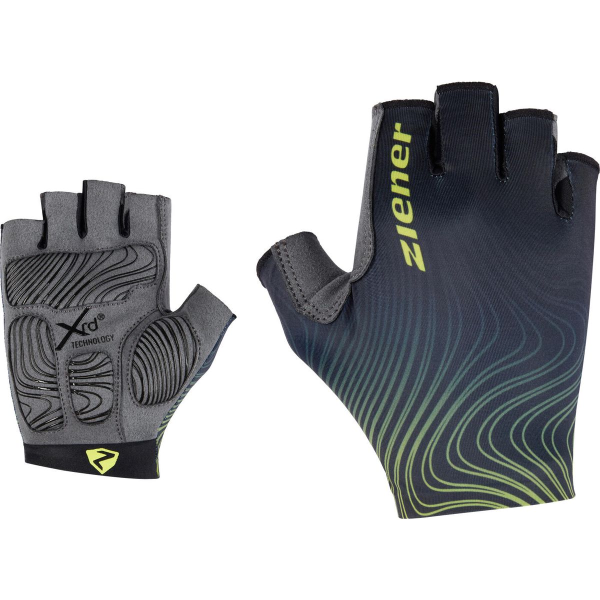 Ziener Clem-z Bike Glove Unisex black.bitter lemon (12338) 7 417000-12338-7