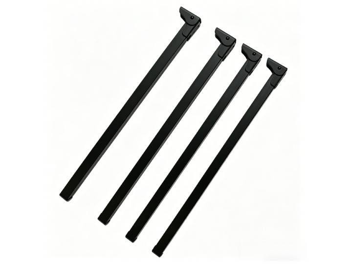 Lot de 4 pieds de table pliants en métal robuste de 70 cm, adaptés aux tables, tables à manger, établis, supports de bureau, accessoires de meubles