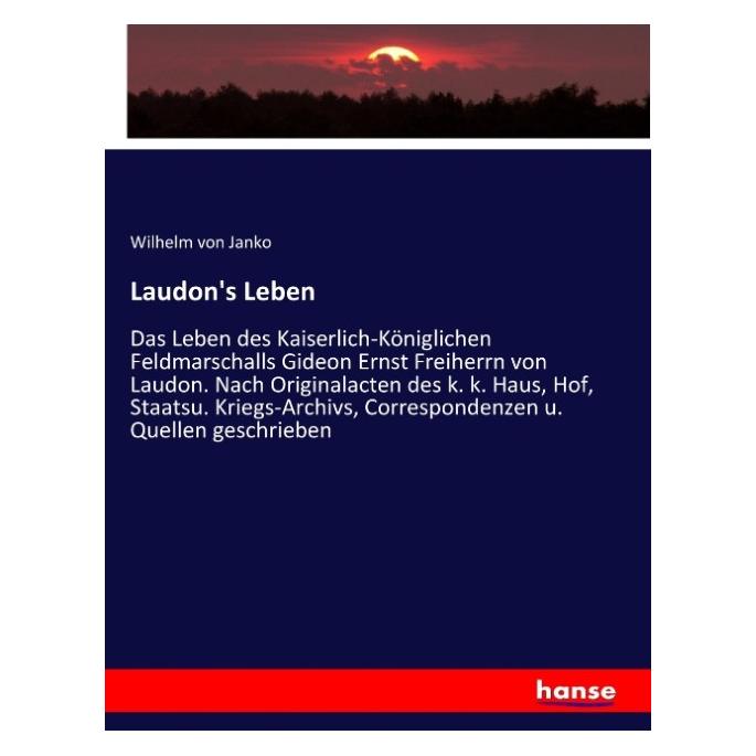 Hansebooks Laudon's Leben (Deutsch, Softcover, Wilhelm von Janko) (55882233)