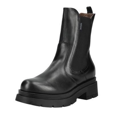 Stiefelette NERO GIARDINI "Nero Giardini Stiefelette Leder/Textil", Damen, Gr. 39, schwarz, Leder, Textil, Schuhe Stiefelette