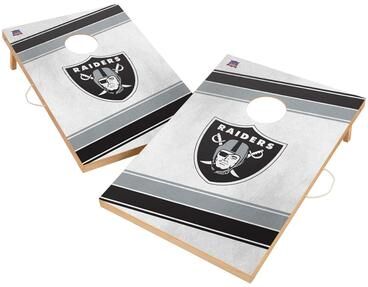 Skip's Garage Las Vegas Raiders NFL Regulation 2x4 Cornhole Set