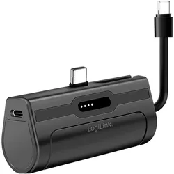 LogiLink Prüfen (4500 mAh, 10 W, 10 Wh), Powerbank, Schwarz