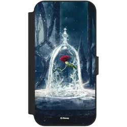 Nivocase Klapphülle für Apple iPhone 13 Handyhülle aus Kunst Leder NIVOflip schwarz Die Schöne und das (Apple iPhone 13), Smartphone Hülle, Schwarz