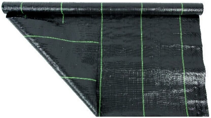 floraworld Unkrautabwehrgewebe 1x10m 100 g schwarz (12027)