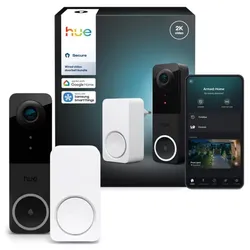 Philips Hue Secure kabelgebundene Video-Türklingel mit Bewegungserkennung + Chime