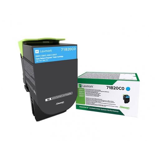 Lexmark CS/CX317 cyan RÜCKGABE TONERKASSETTE SMB-LINE (2.3K), Kapazität: 2.300