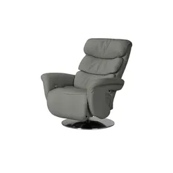 himolla Leder-Relaxsessel grau - Leder 7628 ¦ grau ¦ Maße (cm): B: 83 H: 113 T: 92.0