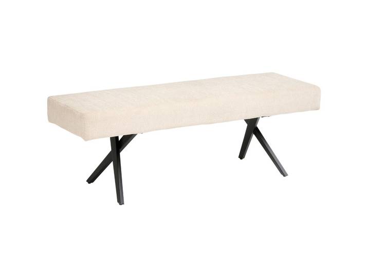Sitzbank Chios Leinenopti beige, B: 140cm
