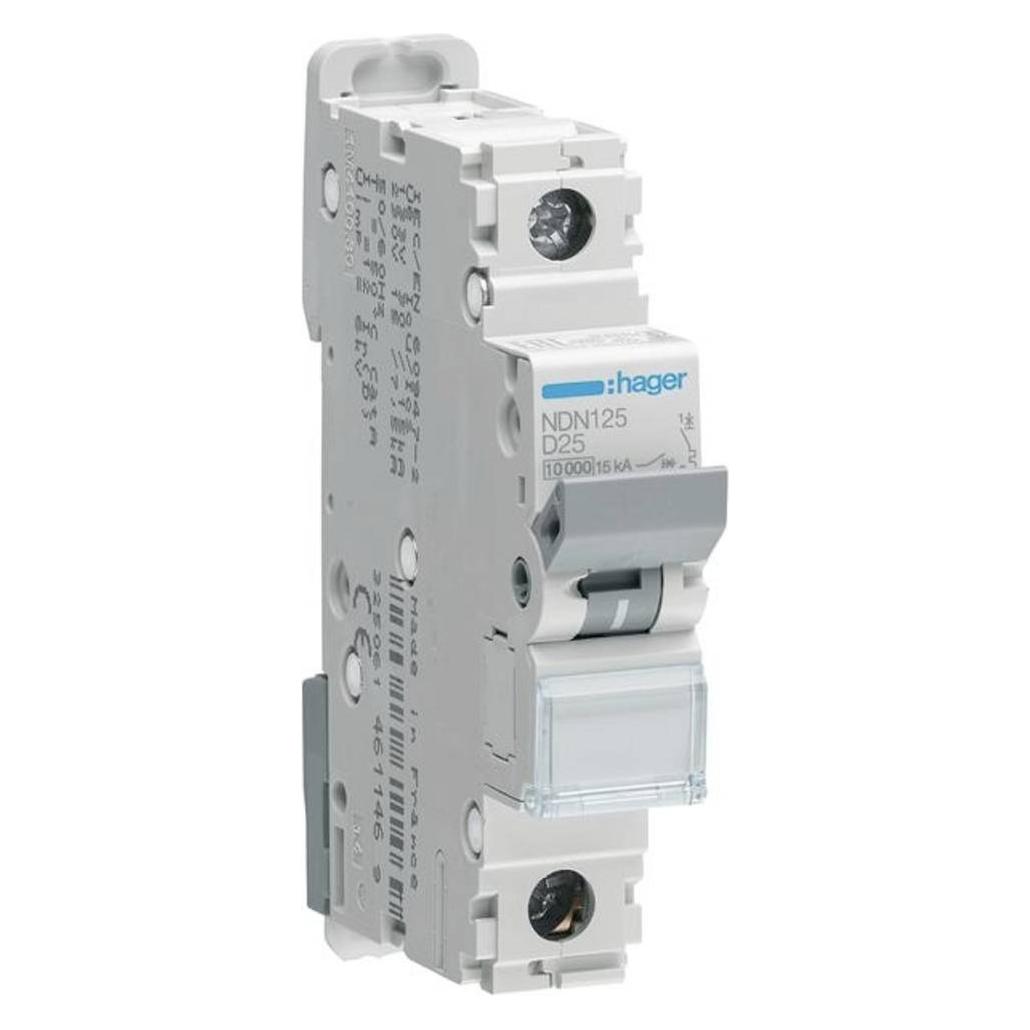Hager HAG NDN125 LS-Schalter 1P 10kA D-25A 1M (NDN125)