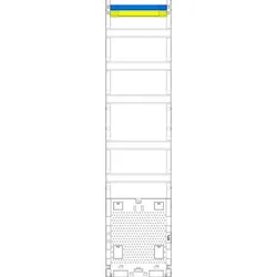 F-Tronic Verteilerfeld 5x12TE APZ mit Abdeckung V17APZ mit Ausschn mit N-PE-Klemm mit MPL