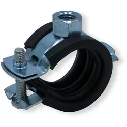 Sanpro Gelenk Rohrschelle mit Kippschraube + Schallschutz für Rohr, Größe 25 - 28 mm