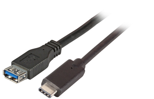 EFB USB3.2 Adapterkabel Typ-C naar Typ-A, 0,2 m