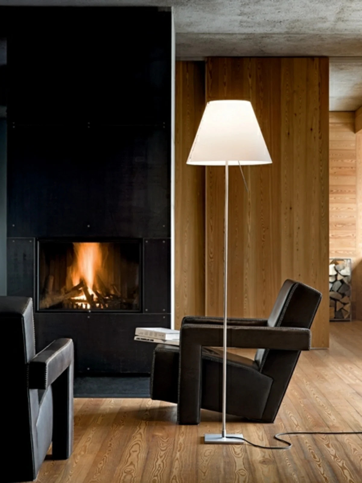 Luceplan Costanza Vloerlamp Aluminium Primary Red