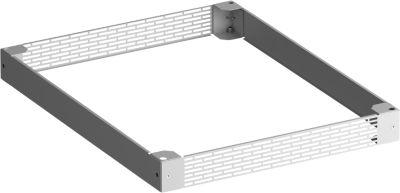 PX Sockel, Stahlblech, pulverbeschichtet/verzinkt, B 800 x T 800 mm