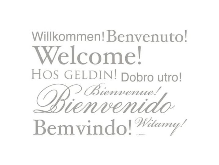 Komar Deco-Sticker WELCOME 50 x 70 cm Wandtattoo, Wandbild, Wandsticker, Wandaufkleber, Walltattoo, Willkommen, Benvenuto, Bienvenido -19700h