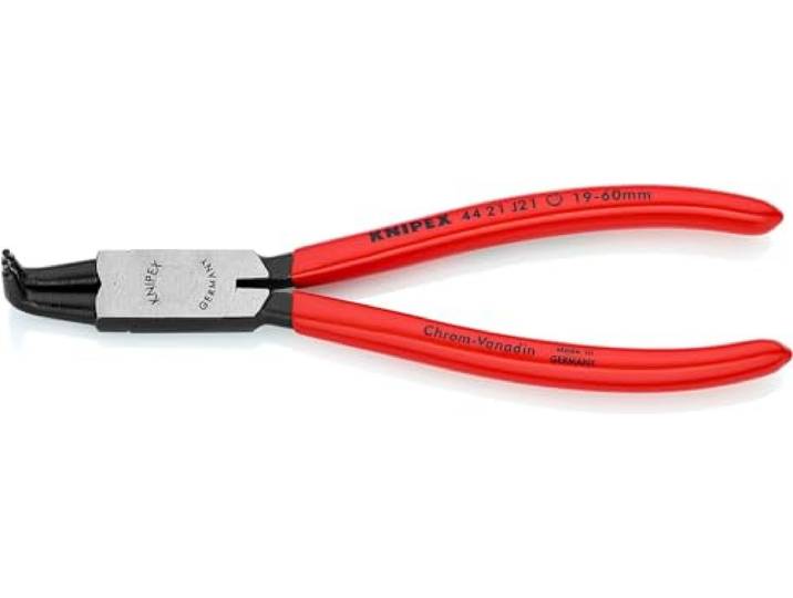 Knipex Pince pour circlips pour circlips intérieurs\, 44 21 J21 SB D'alésage sur carte LS gainées en plastique 170 mm