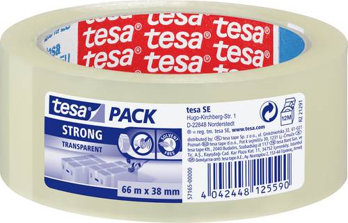 Tesa 57165-00000-05 Klebeband tesapack Transparent (L x B) 66m x 38mm 1St.