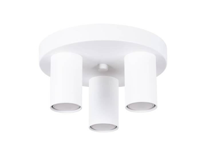 Plafonnier Acier Blanc GU10 3 Lagos